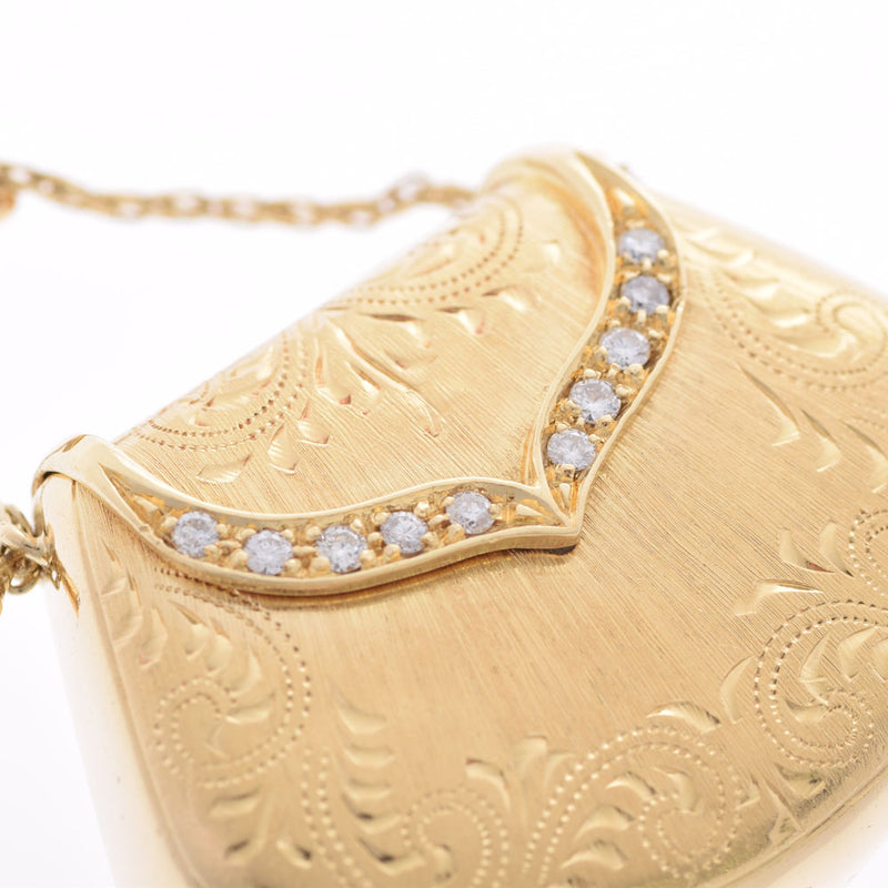 Other ROYKING Loewing Handbag Motif Diamond Ladies K18YG Pendant Top A Rank used Ginzo