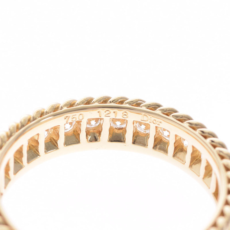Christian Dior Christian Dior Diamond 16 Ladies K18YG Ring / Ring A Rank used Ginzo