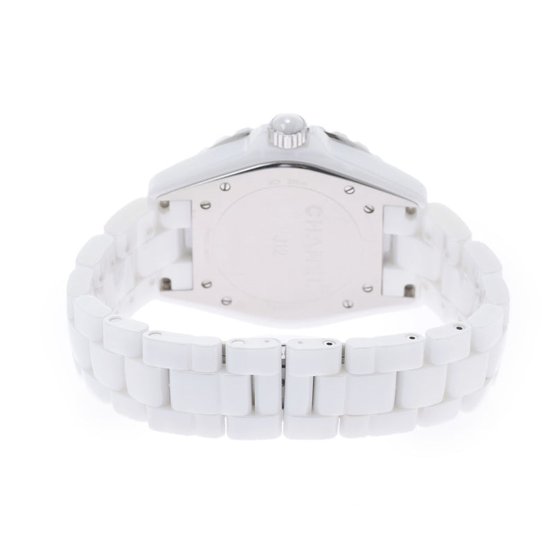 CHANEL Chanel J12 42mm H2981 Men's White Ceramic/SS Watch Automatic White Dial A Rank Used Ginzo