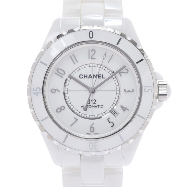 CHANEL シャネル J12 42mm H2981 メンズ 白セラミック/SS 腕時計 自動巻き 白文字盤 Aランク 中古 銀蔵