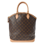 LOUIS VUITTON Louis Vuitton Monogram Lockit Vertical Brown M40103 Ladies Monogram Canvas Handbag B Rank used Ginzo