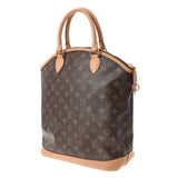 LOUIS VUITTON Louis Vuitton Monogram Lockit Vertical Brown M40103 Ladies Monogram Canvas Handbag B Rank used Ginzo