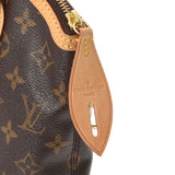 LOUIS VUITTON Louis Vuitton Monogram Lockit Brown M40102 Ladies Monogram Canvas Handbag AB Rank Used Ginzo