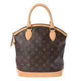 LOUIS VUITTON Louis Vuitton Monogram Lockit Brown M40102 Ladies Monogram Canvas Handbag AB Rank Used Ginzo