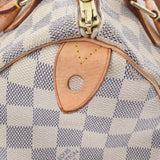 LOUIS VUITTON Louis Vuitton Damier Azur Speedy 25 White N41534 Unisex Damier Zuru Canvas Handbag B Rank used Ginzo