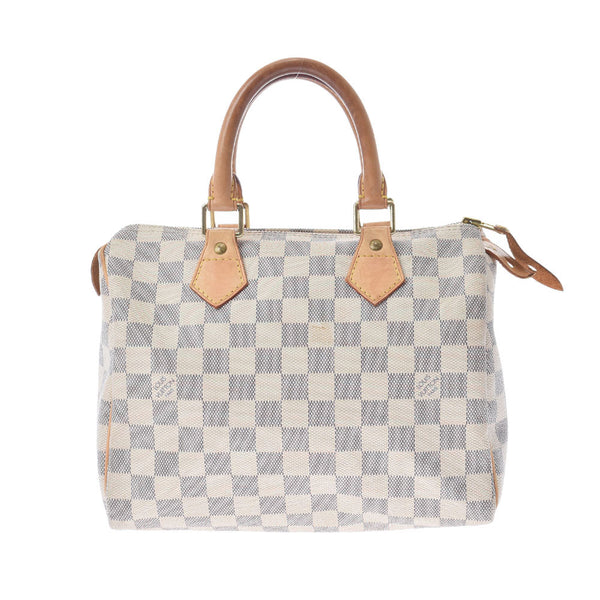 LOUIS VUITTON Louis Vuitton Damier Azur Speedy 25 White N41534 Unisex Damier Zuru Canvas Handbag B Rank used Ginzo