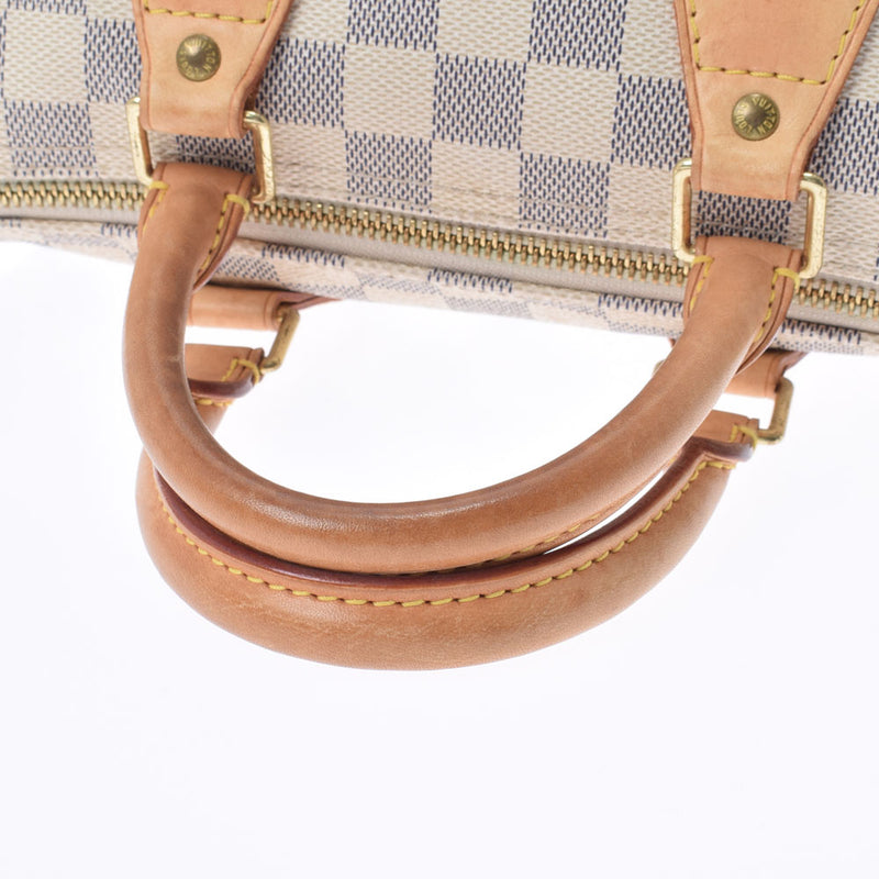 LOUIS VUITTON Louis Vuitton Damier Azur Speedy 25 White N41534 Unisex Damier Zuru Canvas Handbag B Rank used Ginzo