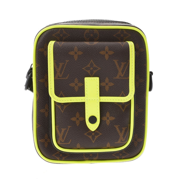 [Father's Day Primary Products] LOUIS VUITTON Louis Vuitton Monogram Makaser Cristop Far Wear Wearable Waret Neon Yellow M50793 Men's Shoulder Bag New Used Ginzo