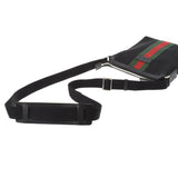 GUCCI Gucci Shoulder Bag Sherry Line Black 471454 Unisex Canvas Shoulder Bag A Rank used Ginzo