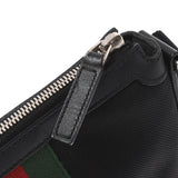 GUCCI Gucci Shoulder Bag Sherry Line Black 471454 Unisex Canvas Shoulder Bag A Rank used Ginzo