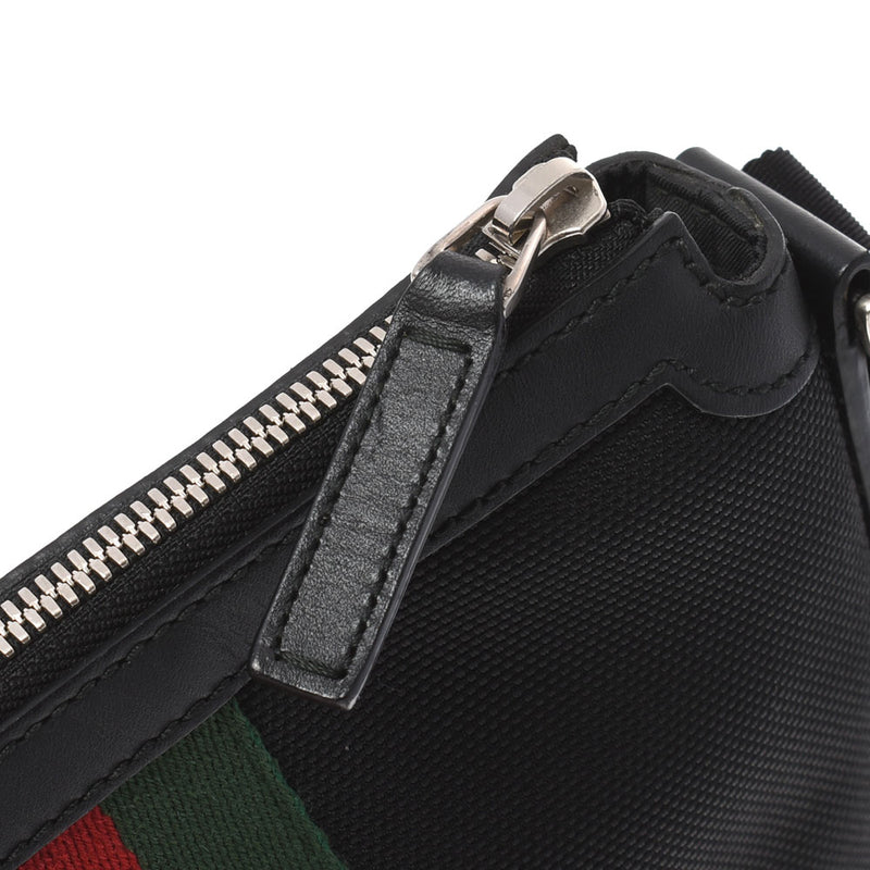 GUCCI グッチ ショルダーバッグ シェリーライン 黒 471454 ユニセックス キャンバス ショルダーバッグ Aランク 中古 銀蔵