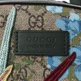 GUCCI Gucci Gucci Embroidari Embroidery Bag Pack GG Brooms Beige Unisex PVC Rucksack Daypack New Used Ginzo