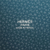 HERMES エルメス ピコタンロック PM  ブルージーン シルバー金具 □R刻印(2014年頃) レディース トリヨンクレマンス ハンドバッグ ABランク 中古 銀蔵