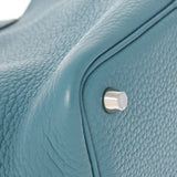 HERMES エルメス ピコタンロック PM  ブルージーン シルバー金具 □R刻印(2014年頃) レディース トリヨンクレマンス ハンドバッグ ABランク 中古 銀蔵