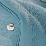 HERMES エルメス ピコタンロック PM  ブルージーン シルバー金具 □R刻印(2014年頃) レディース トリヨンクレマンス ハンドバッグ ABランク 中古 銀蔵