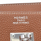 爱马仕爱马仕（Hermes Hermes）伯金（Hermes Hermes Birkin）35金银色支架□h -graved（2004年左右）女士多哥手提包A级使用Ginzo