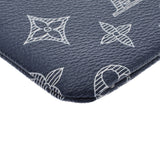 LOUIS VUITTON Louis Vuitton Ink Pushet Apolo Navy M62905 Men's Leather Clutch Bag A Rank used Ginzo