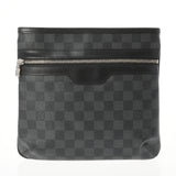 LOUIS VUITTON ルイヴィトン ダミエ グラフィット トマス 黒/グレー N58028 メンズ ダミエグラフィットキャンバス ショルダーバッグ Aランク 中古 銀蔵