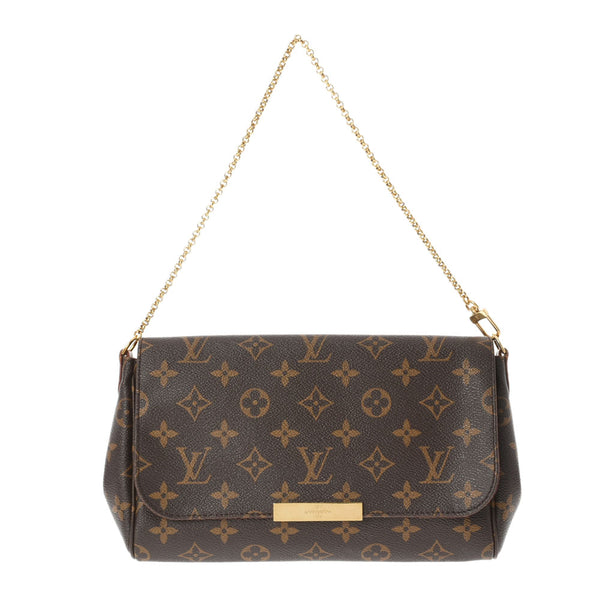 路易威顿路易斯·维顿（Louis Vuitton）会标fay borit mm棕色M40718女士会标帆布肩袋ab ab等级