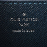 LOUIS VUITTON Louis Vuitton Taiga Zippy XL Blue Marine M44276 Unisex Leather Long Wallet AB Rank Used Ginzo