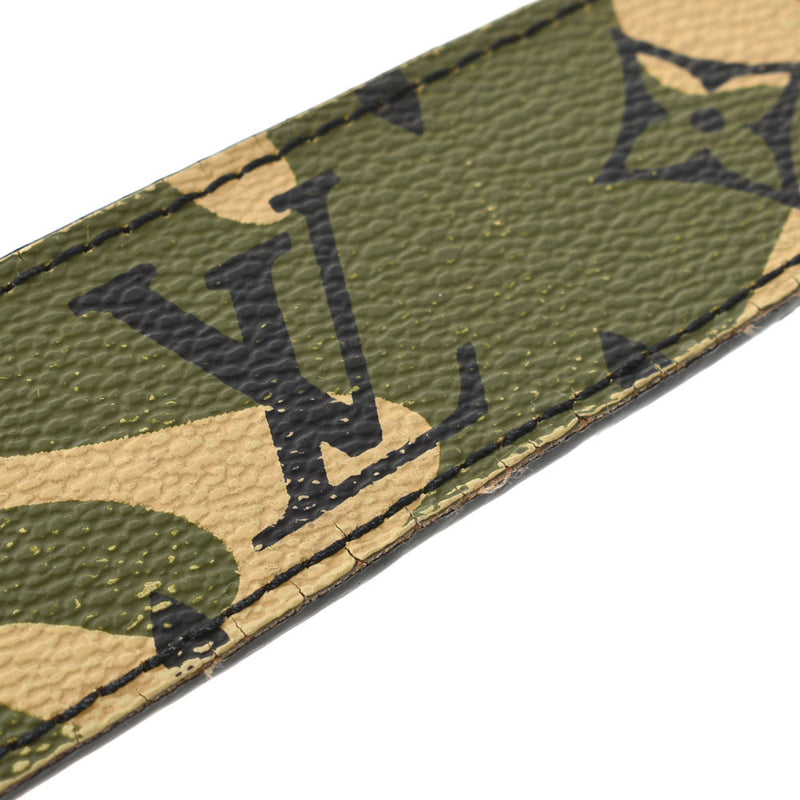 LOUIS VUITTON Louis Vuitton Santule Monograph Maiflage 90cm Camouflage M9646U Men's Leather Belt B Rank used Ginzo