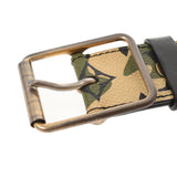 LOUIS VUITTON Louis Vuitton Santule Monograph Maiflage 90cm Camouflage M9646U Men's Leather Belt B Rank used Ginzo