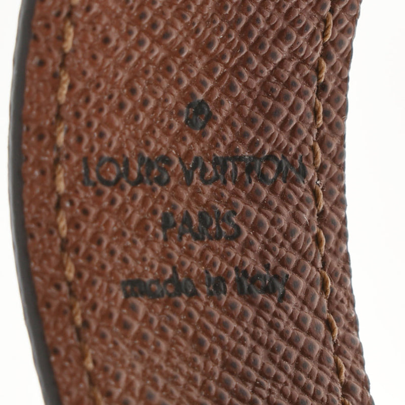 Louis Vuitton Portecredragonne Monogram Leather Brown Gold Holding Keychain