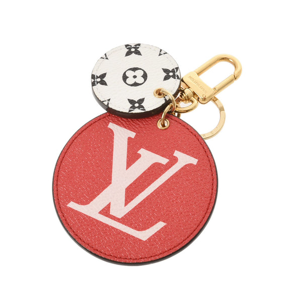 LOUIS VUITTON Louis Vuitton Monogram Giant Portcle Estle Pink/Red/White M67847 Ladies Leather Key Holder A Rank used Ginzo