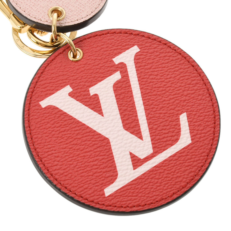 LOUIS VUITTON Louis Vuitton Monogram Giant Portcle Estle Pink/Red/White M67847 Ladies Leather Key Holder A Rank used Ginzo