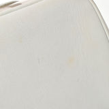 香奈儿香奈儿（Chanel Chanel）水平洗手盆袋白色金色支架女士拉姆皮肤/乙烯基手提包B等级用ginzo