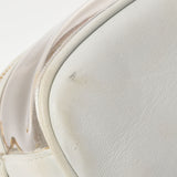 香奈儿香奈儿（Chanel Chanel）水平洗手盆袋白色金色支架女士拉姆皮肤/乙烯基手提包B等级用ginzo