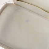 香奈儿香奈儿（Chanel Chanel）水平洗手盆袋白色金色支架女士拉姆皮肤/乙烯基手提包B等级用ginzo