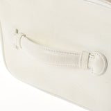 香奈儿香奈儿（Chanel Chanel）水平洗手盆袋白色金色支架女士拉姆皮肤/乙烯基手提包B等级用ginzo