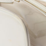 香奈儿香奈儿（Chanel Chanel）水平洗手盆袋白色金色支架女士拉姆皮肤/乙烯基手提包B等级用ginzo