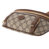 GUCCI Gucci Interlocking Belt Bag Beige/Tea 682933 Ladies GG Sprem Canvas West Bag New Used Ginzo