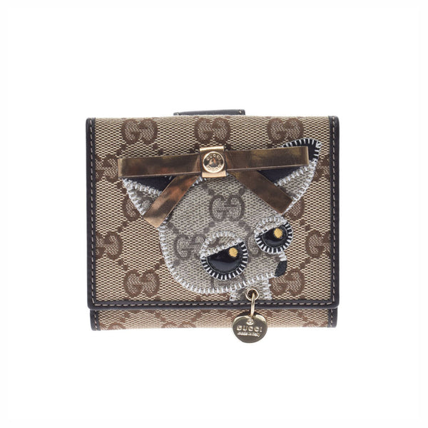 美品＊GUCCI 二つ折り財布 グッチョリ　チワワ　希少　GG 800000099325000-