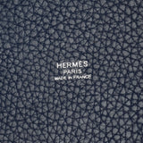 HERMES Hermes Picotan Lock MM Blue Mald Silver Bracket □ Q -engraved (around 2013) Ladies Toryon Lemance Handbag AB Rank Used Ginzo