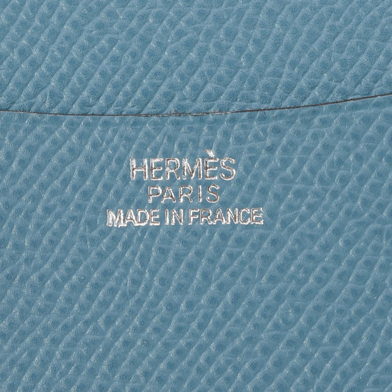 HERMES エルメス ブルージーン シルバー金具 □E刻印(2001年頃) ユニセックス クシュベル 手帳カバー Bランク 中古 銀蔵