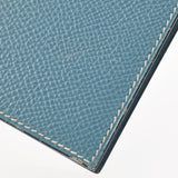 HERMES エルメス ブルージーン シルバー金具 □E刻印(2001年頃) ユニセックス クシュベル 手帳カバー Bランク 中古 銀蔵