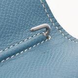 HERMES エルメス ブルージーン シルバー金具 □B刻印(1998年頃) ユニセックス クシュベル 手帳カバー ABランク 中古 銀蔵