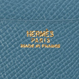 HERMES エルメス ブルージーン シルバー金具 □B刻印(1998年頃) ユニセックス クシュベル 手帳カバー ABランク 中古 銀蔵