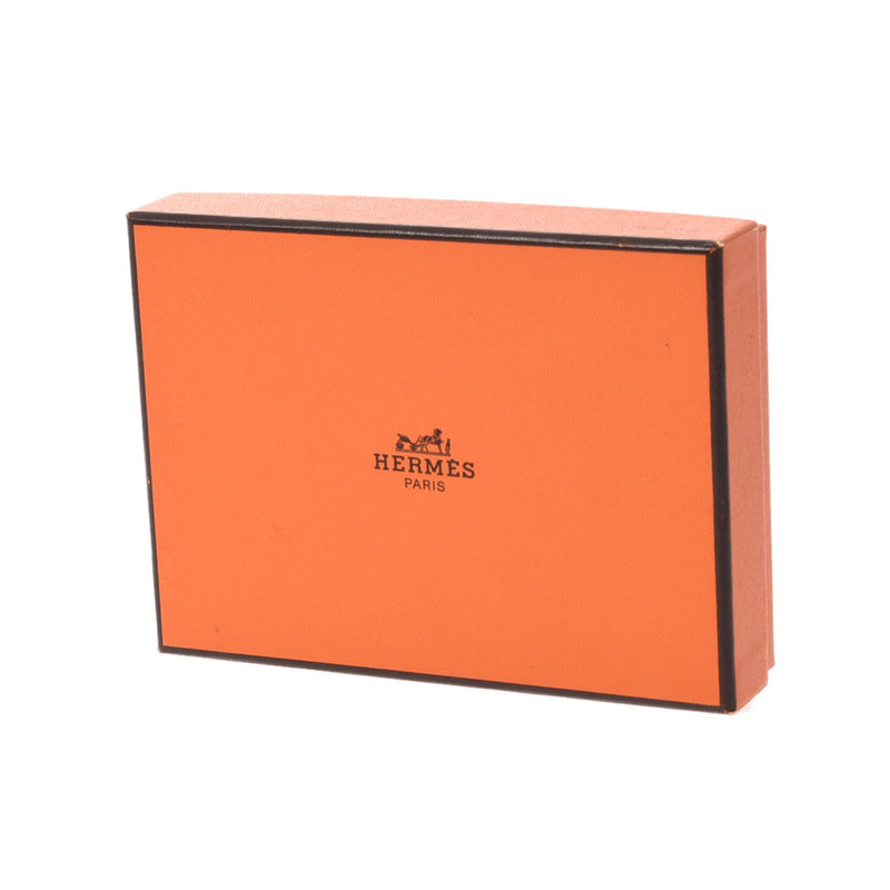 HERMES エルメス ブルージーン シルバー金具 □B刻印(1998年頃) ユニセックス クシュベル 手帳カバー ABランク 中古 銀蔵