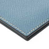 HERMES エルメス ブルージーン シルバー金具 □B刻印(1998年頃) ユニセックス クシュベル 手帳カバー ABランク 中古 銀蔵