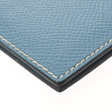 HERMES エルメス ブルージーン シルバー金具 □B刻印(1998年頃) ユニセックス クシュベル 手帳カバー ABランク 中古 銀蔵