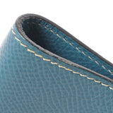 HERMES エルメス ブルージーン シルバー金具 □B刻印(1998年頃) ユニセックス クシュベル 手帳カバー ABランク 中古 銀蔵