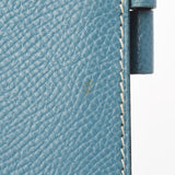 HERMES エルメス ブルージーン シルバー金具 □B刻印(1998年頃) ユニセックス クシュベル 手帳カバー ABランク 中古 銀蔵