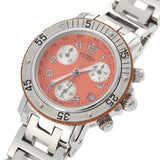 HERMES Hermes Clipper Diver Chrono CL2.316 Boys SS Watch Quartz Orange Dial A Rank Used Ginzo