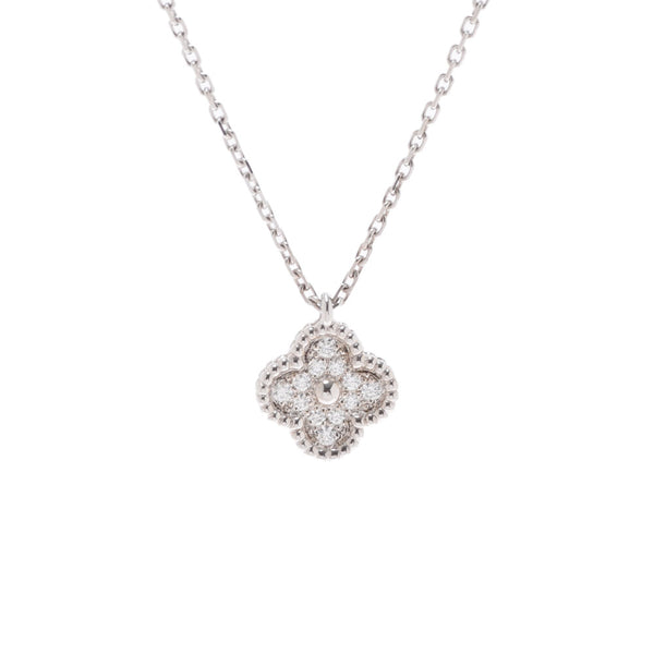 VAN CLEEF & ARPELS Van Cleef & Arpel Sweet Alhambra Ladies K18WG/Diamond Necklace A Rank Used Ginzo