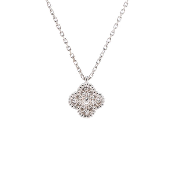VAN CLEEF & ARPELS Van Cleef & Arpel Sweet Alhambra Ladies K18WG/Diamond Necklace A Rank Used Ginzo