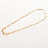 Other ball chain Necklace Ladies K18YG Necklace A Rank used Ginzo